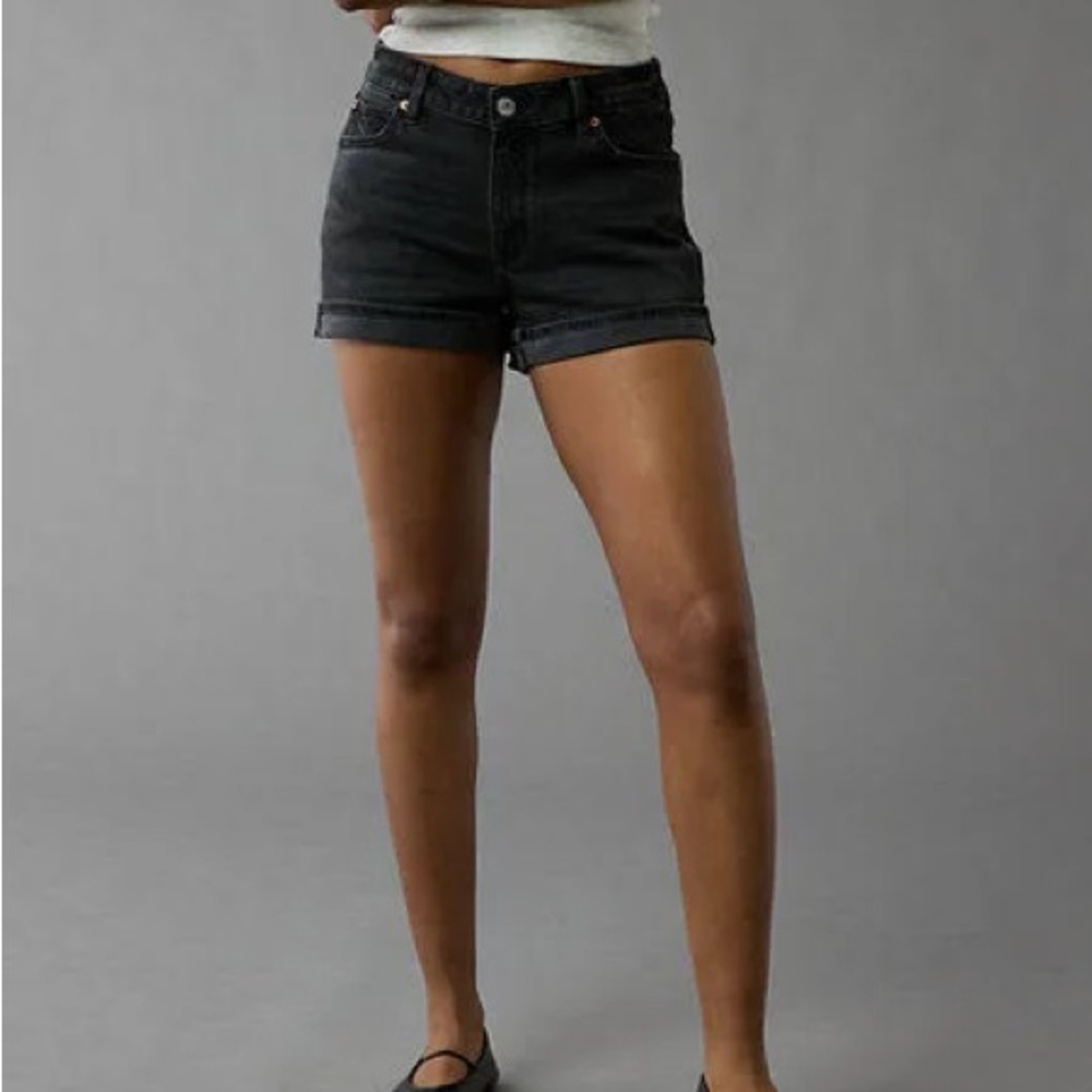 Women’s Black Denim Shorts